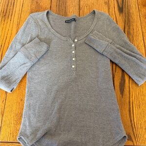 Gray Long Sleeve Women's Dress